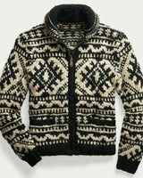 Gustave - Warmer und bequemer VINTAGE Strickpullover für Männer in Schwarz