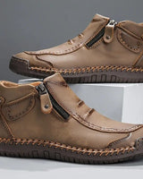 HARTMANN | ELEGANTE UND BEQUEME SCHUHE MIT REISSVERSCHLUSS in Khaki
