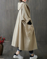Felicia | Langer wasserdichter Mantel für Damen in Beige