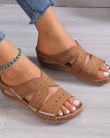 Eliana | Orthopädische Sandalen für optimalen Komfort in Hellbraun