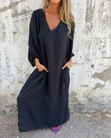 Delilah - Maxikleid in Schwarz