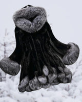 Keila | Dicke und warme Winterjacke in Schwarz