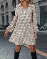 Aria - Damenkleid mit Kragen in Beige