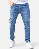 Ermes™ | Slim Fit Jeans mit Zerrissenen Design in Blau