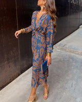 Evaline™ Schickes Sommerkleid in Blau