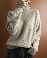 Marcelle | Chunky Rollkragenpullover in Grau