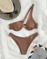 Ocean Chic - Bikini-Set im brasilianischen Stil in Braun