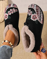 Dannelia – Bequeme Schuhe Aus Kunstfell in Schwarz
