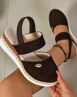 Adriana | Orthopädisch Verstellbar Sandalen in Braun