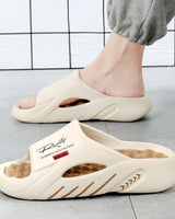 Sarynx - Gepolsterte Pantoletten in Beige Braun