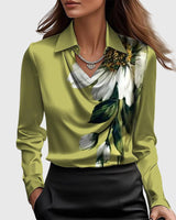 Sylvia | Luxuriöse Bluse in Groen