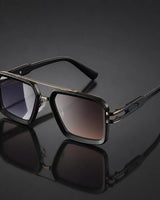 Eckige Damen-Sonnenbrille mit Doppelsteg in Twilight Fade