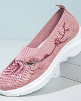 Ulyana - Gepolsterte orthopädische Wanderschuhe in Rosa