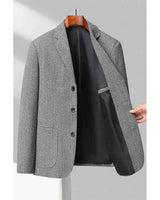 Einreihiger Blazer Herren in Grau