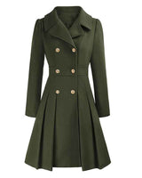 Eleganter Wintermantel in Olive