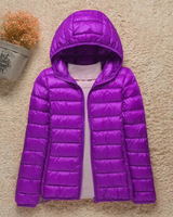 Elfriede | Damen Wasserdichte Stepp Regenjacke mit Kapuze in Lila