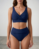 Marel | Figurformender Wickel-Bikini in Dunkelblau