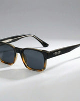 Nala | Quadratische Premium-Sonnenbrille in Schwarz Leopard