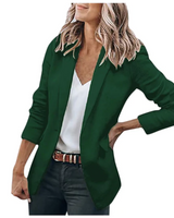 Emilia | Damen Taillierter Langarm Blazer in Grün