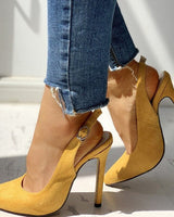 Sigourney – Elegante Pumps Mit Hohem Absatz in Gelb