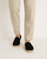 Espadrilles Slip-On Freizeit in Schwarz