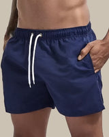 Evander | Herren Badeshorts mit Kordelzug Regular Fit in Dunkel Blau