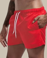 Evander | Herren Badeshorts mit Kordelzug Regular Fit in Rot