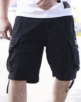Herren Cargo-Tasche Baggy-Stil Shorts - Andres in Schwarz