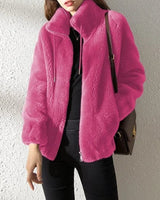 Damen warme Jacke in Rosa