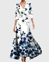 Leila | Elegantes Chic Kleid in Blau