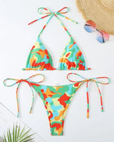 Ocean Chic - Bikini-Set mit brasilianischem Halfter in Gelb