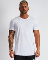 Steffen™ - Einfarbiges T-Shirt mit bequemer Passform in Weiß