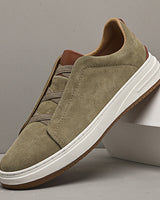 Lupo Casual Rindsleder Sneakers in Khaki