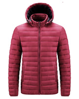 Thermo-Steppjacke für Männer - Ivar in Weinrot
