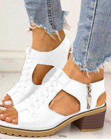Ouida | Elegante Sandalen mit hohen Absätzen in Weiß