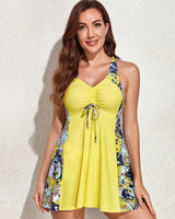 Ocean Chic - Badeanzug Plus Size Frauen Hohe Taille in Gelb