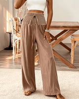 Rebeki - Atmungsaktive Lange Hose Aus Baumwolle in Khaki