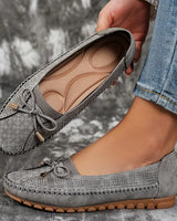 Heather - Orthopädische Leder Schuhe in Grau