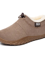 Kamira – Bequeme Schuhe Aus Kunstfell in Khaki