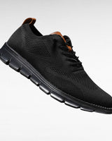 Darnel - gestrickte Schnürschuhe in Schwarz-Schwarz