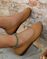Orthopädische Damen-Ballerinas mit Komfortsohle & klassischem Design – Mia in Khaki