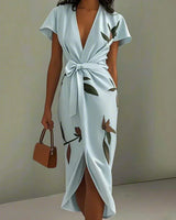 SABINE / LEICHTES, ELEGANTES KLEID in Hellblau