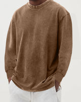 Fabian | Herren Oversized Langarm Strickpullover in Beige