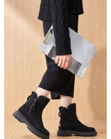 Fabienne | Damen Orthopädische Stiefeletten mit weichem Futter und Reißverschluss in Schwarz