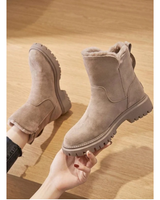 Fabienne | Damen Orthopädische Stiefeletten mit weichem Futter und Reißverschluss in Aprikose