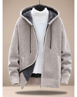 Fabio | Damen Strickjacke mit Kragen und Langarm in Beige