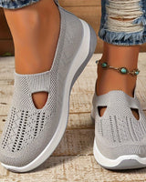 Yalia - Gepolsterte Walkingschuhe in Grau