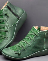 Wenora - High-Top-Sneaker mit Reißverschluss und Schnürung in Grün