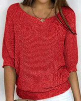 Kelora - Leichter Pullover mit weichem Griff in Rot