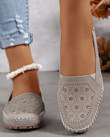 Lyrissa – Bequeme Genähte Schuhe in Beige